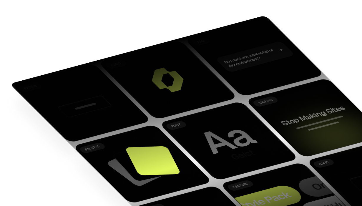 Your site stays on-brand. screenshot